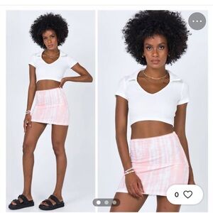 Princess Polly Light Pink Mini Skirt